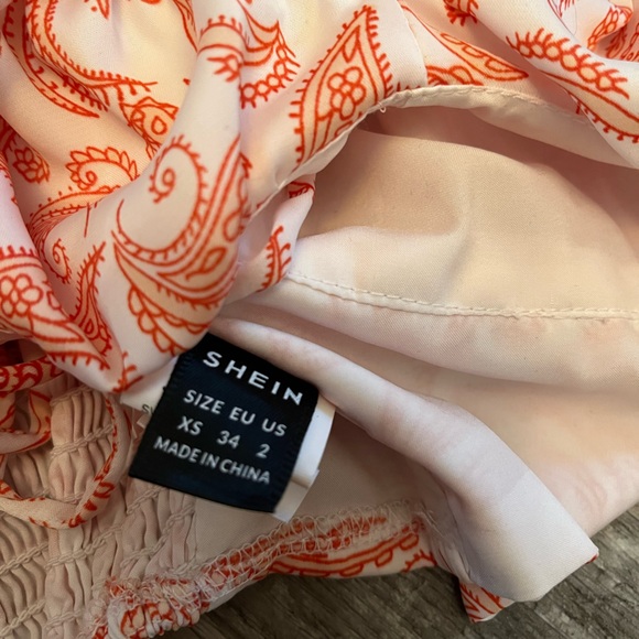 Women's Pink Patterned Crop Top - Picture 5 of 5